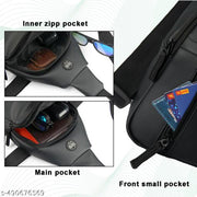 Sling Crossbody Bag for Men, Stylish Chest Shoulder Bag for Men & Women, Adjustable Strap for Commuting Travel Outdoor Activities