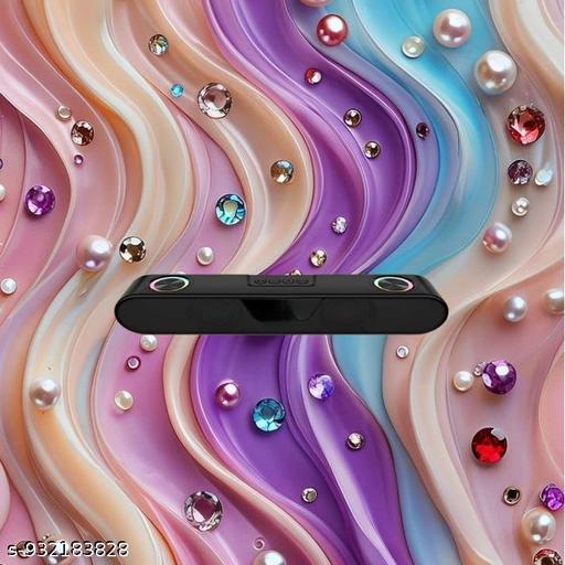 Portable Bluetooth Speaker, 10 Watts, Upto 8h Backup, Dual Drivers + Dual Passive Radiators, Call Function, Bluetooth v5.3 | USB | mSD| AUX, TWS, RGB LED