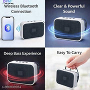 DPM Portable Bluetooth Speaker with Mic, High Bass Sound, RGB Glow Effect, FM Support