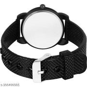Best Black Kids Pu Unisex Boy-Girls Kids Watch