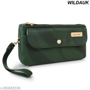 WILDAUK  Casual, Formal, Party Green Attractive Clutch