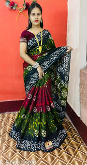Pure cotton Sambalpuri printed saree pasapalli ikat