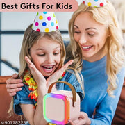 Wireless Karaoke Microphone with Speaker, Portable Bluetooth Karaoke Machine for Kids, Mini Karaoke Machine, Rechargeable Mini Singing Speaker with LED Lights, Mic & Speaker Set