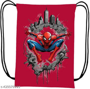 Printed Dori Bag Drawstring Backpack Small Bag Gym Bag tution bag Gift Bag for Everyday Use