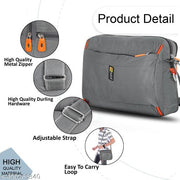 Grey Men Sling Bag Cross body Men’s Sling Messenger Bag for Travel / Office / Business