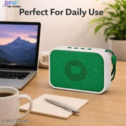 DPM Bluetooth Speaker with Mic, Deep Bass Sound, Colorful RGB Lights, FM Radio Support