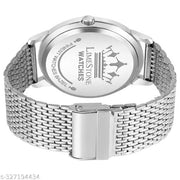 LIMESTONE  Mesh Design Chain Minimalist Slim Meta Quartz Analog Watch - For Men