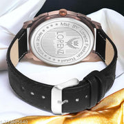 Lorenz Men's Fashion Stainless Steel Case | Black Sport Analog Watch for Men | MK-4025R