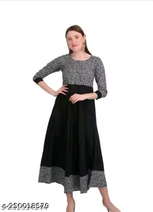 Polyster/Crepe fabric-Woman Anarkali kurti's