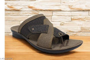 Brown- Solid  Flip Flops, Slippers, Sandals For Men