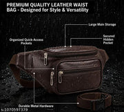 Waist Bag for Men Side Bag for Travel, Sports Waterproof & Adjustable Belt Pouch Fanny Waist Bag