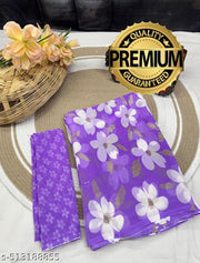 Trendy Womens Georgette Printed Saree with blouse.