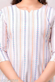 Women’s Short Printed Kurti Pack of 2 Cotton Casual Combo for Women