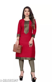 pack of 2 Women Letest Outfit Beautiful stylish kurti with Golden Lac