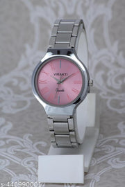 Unique and attractive solid round dail high quality stainless steel chain watches for girls and women