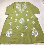 Cotton Chikankari Kurti