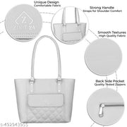 Stylish Women’s PU Leather Tote Bag | Trendy Shoulder Handbag for Girls & Women