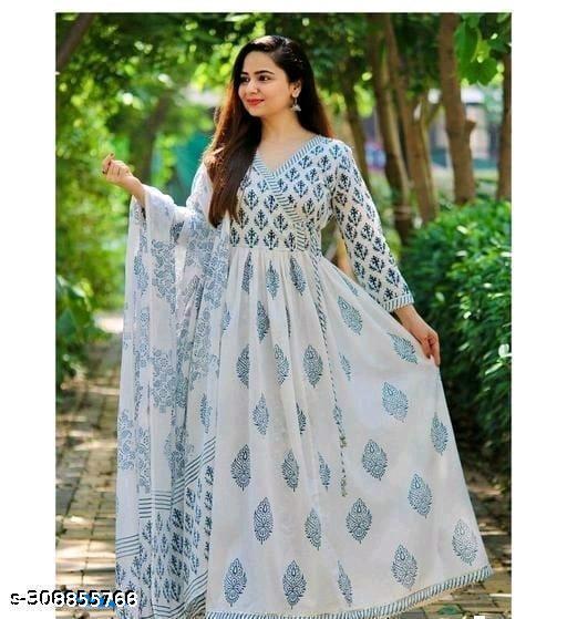 ANARKALI KURTI WITH DUPATTA