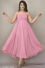 Kair Elastic Maxi Anarkali dress