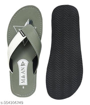 MAAN white-green branded flip flops