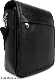 Fancy Craft Men & Women Black Sling Bag - Extra Large
