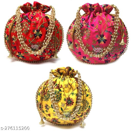 Foxtree Trendy Latest Women's Designer Potli Bag