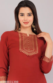 Kurtis & Kurtas - Maroon Color Kurtis for Girls Women