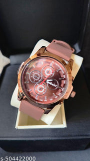New Trading Casual Silicon Strap men watch Pack of -1