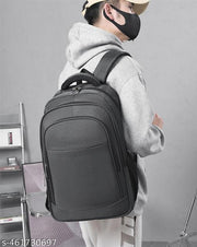SYGA Backpack for Men & Women Oxford Cloth School Student Travel Bag(Grey)