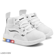 Fashion Stylish LED Light Shoes for Kids Girls and Boys (White)