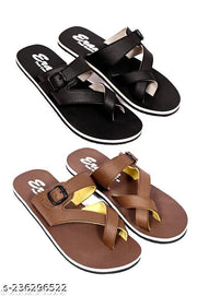 Men's Light Weight and Stylish Slipper ColorFull Flip Flops Combo of 2