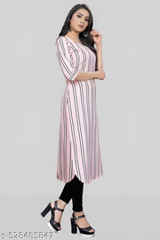 Women's and Girls Crepe Aline Straight kurti new arrival