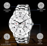 Dial, Day & Date Functioning, Stainless Steel Strap Analog Watch for Men (Dial-Silver)Men's sports watches,Men's chronograph watches,Men's automatic watches,Men's mechanical watches,Men's digital watches,Men's smartwatches,