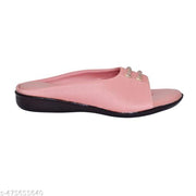 New glow walk women flat sandal and girls stylish flip flops peach