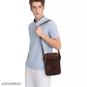 New attractive leather sling bag for men and womeni