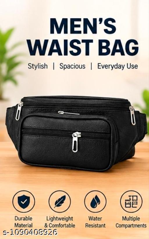 Men’s Premium Multi-Pocket Waist Bag | Crossbody Belt Bag | Travel & Daily Use