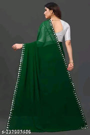 NEW FENCY GEORGETTE CUT WORK SAREE