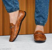 Umax  new Latest Stylish party wear and Casual Loafers For Men Loafers For Men  (Brown) Special price