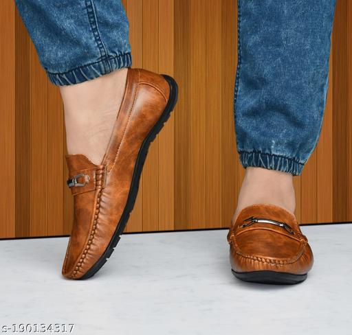 Umax  new Latest Stylish party wear and Casual Loafers For Men Loafers For Men  (Brown) Special price