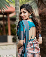 Riddhi Siddhi Creation Multi Coloured kanjivaram Silk Saree