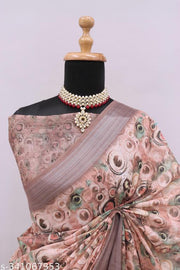 COTTON LILAN SILK SAREE