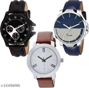 Analog Watch - For Men Special Super Quality Analog Watches Combo Look Like Handsome For Boys And Mens Pack Of - 3(436-24-17)