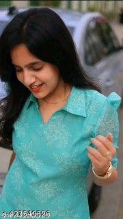Printed Collar Kurti