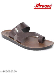 Paragon Vertex Brown Slippers for Men