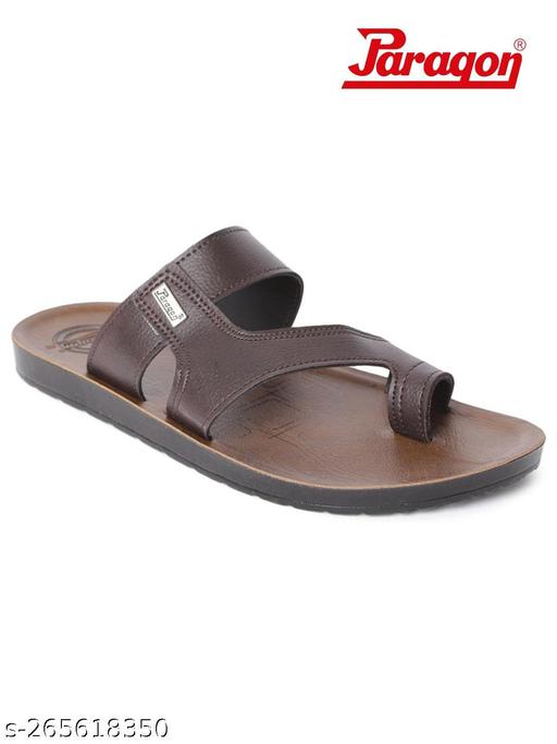 Paragon Vertex Brown Slippers for Men