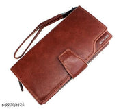 AlexVyan Pink Long Leaf RFID Women's Purse Wallet Organizer Female Hand Clutch Women/ Ladies/ Girls Wallets Credit 12 Card Holder 3 Pocket