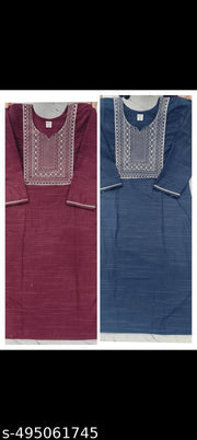 Embroidery kurti combo set's