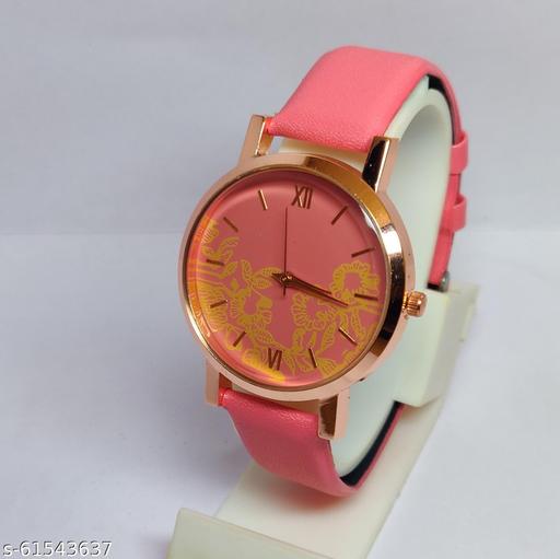 New Flower Designer Best Quality Leather Belt Analog Watches for Women