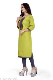 stylelist kurti with embroidered work
