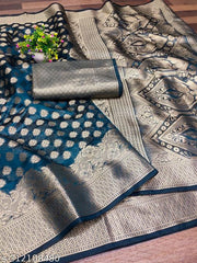 New Fancy Aashopalav Design Banarasi Jacqoard Silk Saree